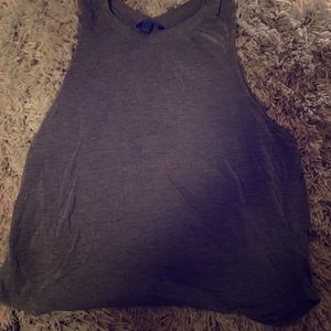 Grey Crop Top